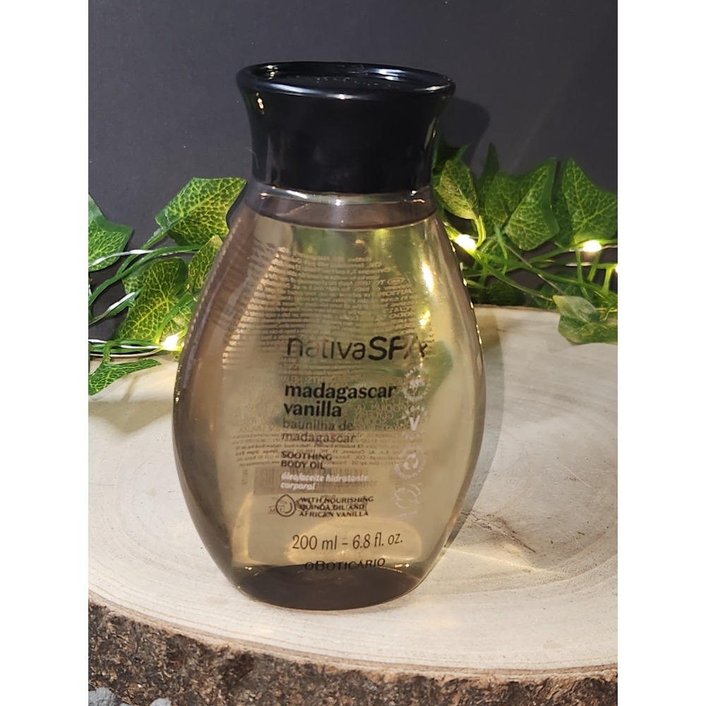 Nativa SPA Soothing Madagascar Vanilla Body Oil with Antioxidants - 6.8 Ounce